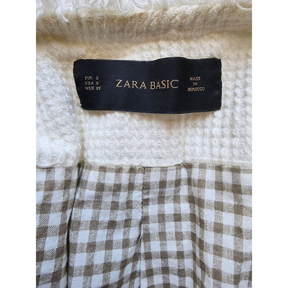 Zara Basic Small Crooped Jacket - 100% Cotton - W… - image 6